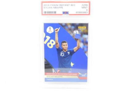 2018 Panini Instant World Cup Rookie RC 1 of 630 #298 Kylian Mbappe France PSA 9 - Image 1 of 2
