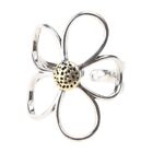Hollow Flower Shape Open Rings Alloy Material Jewelry For Women