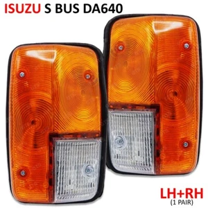 Fits Isuzu S BUS DA640 24V 1990 - '00 Pair Corner Lights Turn Signal Lamp Amber - Picture 1 of 11