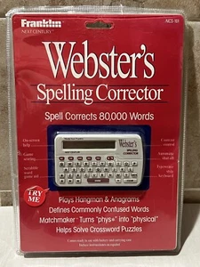 NEW 1996 Franklin Webster’s Spelling Corrector Plus NCS-101 Pocket Size- Opened - Picture 1 of 3