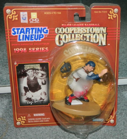 Vintage 1998 Starting Lineup Yankee’s Yogi Berra Figure Cooperstown Collection Cover