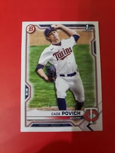 Cade Povich 2021 Bowman Draft BD-104 , paper base , Minnesota Twins - Bild 1 von 2