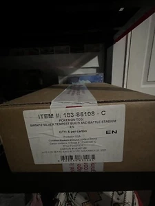 Pokemon Silver Tempest Build & Battle Stadium (x6) Sealed Case - Picture 1 of 2