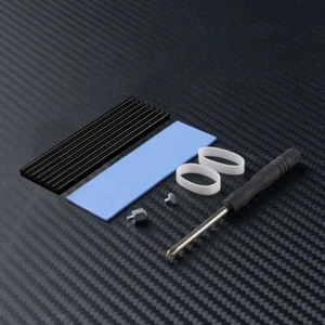2Pcs For M.2 2280 Nvme SSD Heatsink Cooler SSD Thermal Pad Thermal Black/Gold - Afbeelding 1 van 10