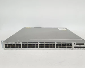Cisco Catalyst WS-C3850-48U-E 48 Port-Switch With C3850-NM-4-10G Singel Pwr sply - Picture 1 of 3