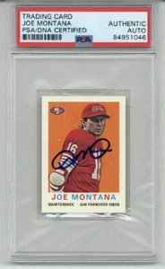 JOE MONTANA SIGNED AUTO 2013 TOPPS MINI #46 SAN FRANCISCO 49ERS RARE PSA/DNA - Picture 1 of 2