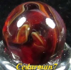 Cedarman7; Gorgeous Latter Era 9/16" Wet Mint (-) Champion Agate Furnace Marble - Picture 1 of 8