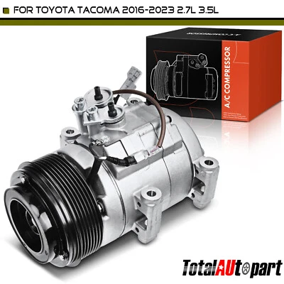 Nuevo compresor de aire acondicionado con polea de 7 ranuras para Toyota Tacoma 2016-2023 8832004070 Foto 1 de 4