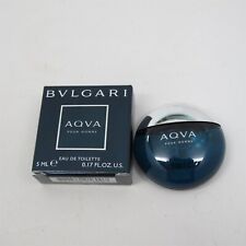 AQVA Pour Homme by Bvlgari 5 ml/0.17 oz Eau de Toilette Splash MINIATURE NIB