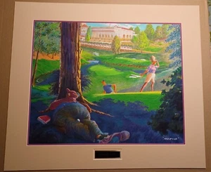Heck of Lie by Jeff Leedy - Signed & Numbered AP XLI Matted Giclee Golf Print - Picture 1 of 8