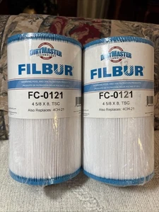 (2 Pack) Filbur FC-0121 Filter Cartridge - 4 5/8 X 8, TSC, Also Replaces 4CH-21 - Picture 1 of 3