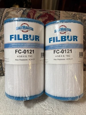 (2 Pack) Filbur FC-0121 Filter Cartridge - 4 5/8 X 8, TSC, Also Replaces 4CH-21 - Image 1 of 3