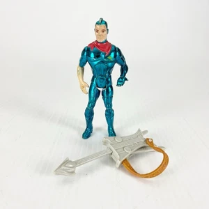 Vintage 1986 Telepix Kenner Silverhawks Bluegrass with Side Man Action Figure - Picture 1 of 5