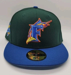 NUEVA ERA 59FIFTY AJUSTADO 5950 SOMBRERO FLORIDA MARLINS TALLA 7 5/8 97 PARCHE SERIE MUNDIAL - Imagen 1 de 6