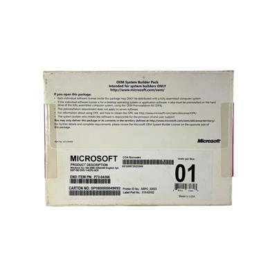 Paquete de creador de sistemas OEM Microsoft Windows Server Standard 2008 sellado ~ 5 clientes Foto 1 de 4