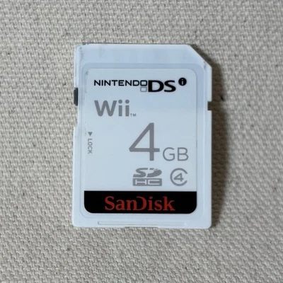 Sandisk 4GB Gaming SD Card For Nintendo DS Wii Gaming Memory Card Class 4 OEM - Image 1 of 2