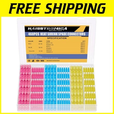 460PCS Heat Shrink Spade Connectors Kit - Image 1 of 4