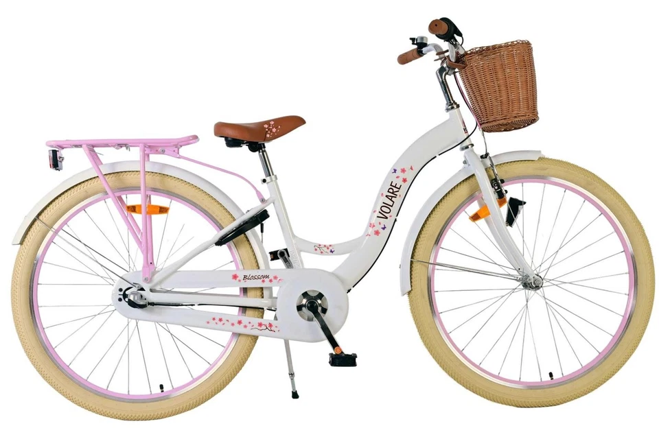 Volare Blossom Kinderfahrrad für Mädchen - 26 Zoll in Weiß mit Nexus 3-Gangschal - Bild 1 von 1