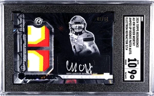 2024 Topps Resurgence Xavier Worthy Amped Up RPA Electron Refractor /14 SGC 9 - Picture 1 of 2