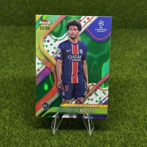 2024 Finest UEFA Club Competitions Green Refractor /99 Ibrahim Mbaye Rookie RC - Picture 1 of 2