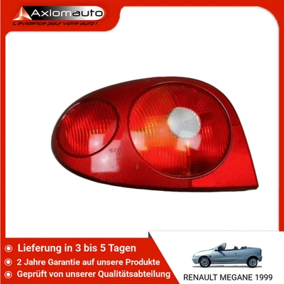 🇩🇪 LINKES HINTEN LICHT ➤ RENAULT MEGANE CABRIO 2P I Phase 2 1999-2003 - Bild 1 von 2