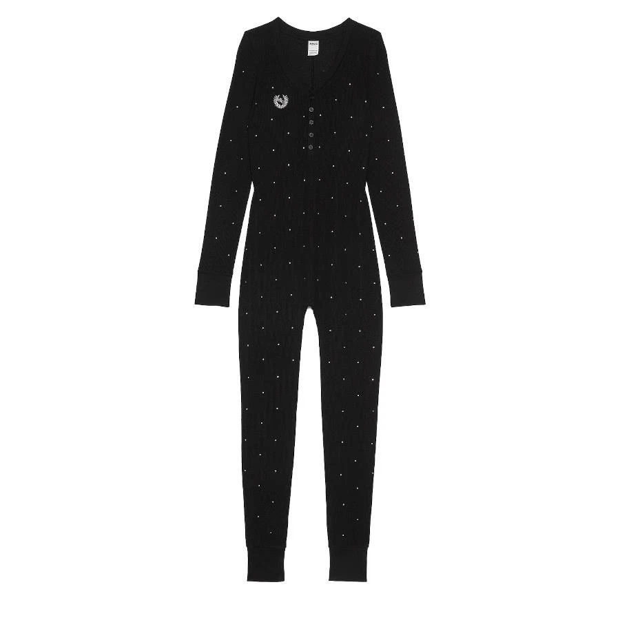 Mono Victoria's Secret ROSA Térmico Bling Largo Jane XL *Negro Bling* NUEVO Foto 1 de 3