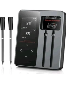 AYMDKI Wireless Meat Thermometer, Dual Probe, 600ft Range, App Control, IP67 - Picture 1 of 5