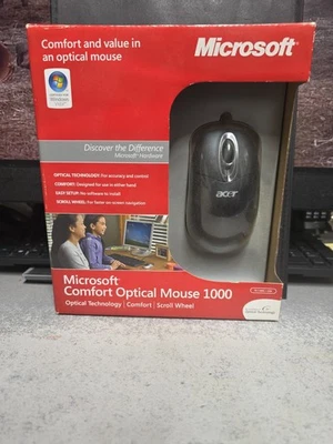 Microsoft Comfort Mouse 1000 Wired USB Model #1068 New. Free Shipping  - Image 1 of 4