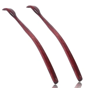 Oversized Wooden Back Scratcher: 18'' Extended Curved Handle for Better Reach... - Picture 1 of 7
