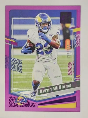 Kyren Williams 2023 Clearly Donruss #30 Purple 137/199 Los Angeles Rams - Image 1 of 2