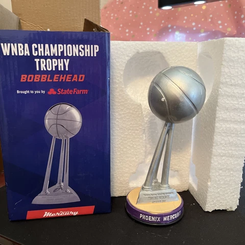 Phoenix Mercury 2014 WNBA Champions Bobblehead Trophy New IN BOX Cover