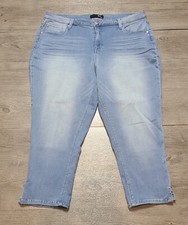 1822 Denim Mendel Capri Jean Womens Size 20W Light Blue 