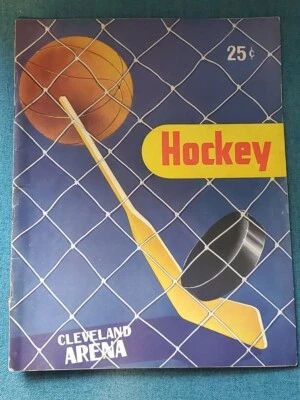 1949-50 Season Cleveland Arena Hockey Magazine - Image 1 of 4