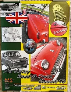 2010 Fox Valley Road and Track Classic Poster British MGB TRIUMPH 1 8 x 24 - Picture 1 of 2