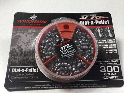 Winchester 177 Caliber Dial-A-Pellet BB Gun Lead Hollow Point Pellets Round 300 - Image 1 of 4