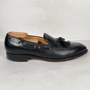 Johnston & Murphy Aristocraft Tassel Loafers Mens Size 10.5A Black Leather Shoes - Picture 1 of 10