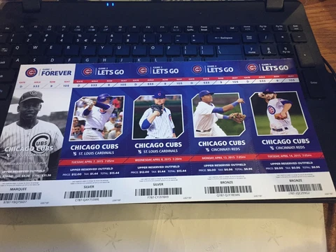 2015 CHICAGO CUBS SEASON TICKET STUB PICK YOUR GAME BRYANT ARRIETA RIZZO SOLER Cover