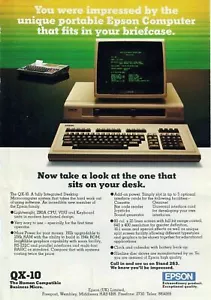ITHistory AD (1983) EPSON QX-10 "Tu fueron impresionados por lo único" (Reino Unido) de - Imagen 1 de 1