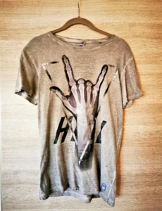 ⭐ T shirt JAPAN RAGS size XS color gray 100% cotton ⭐ - Picture 1 of 5
