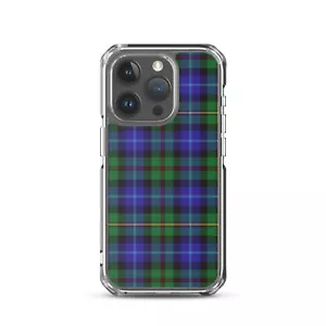 Clan Smith Modern tartan Clear Case for iPhone 15 - Picture 1 of 25