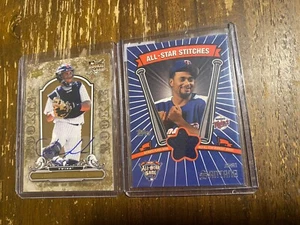 2005 Topps All-Star Stitches Jersey Johan Santana Card Jersey Jose Morales Auto - Picture 1 of 2