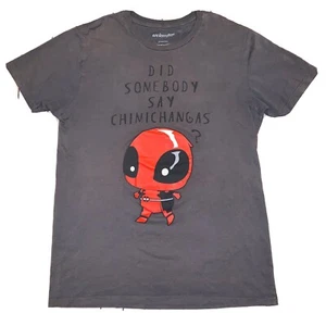 Marvel Deadpool Mens gray graphic tee shirt Sz L Large - Picture 1 of 4