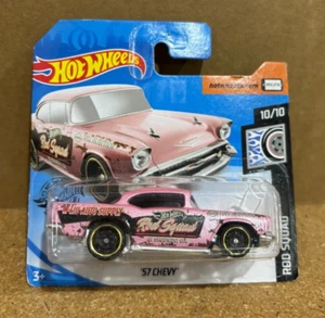 Hot Wheels '57 Chevy Pink 10/10 Rod Squad - Picture 1 of 2