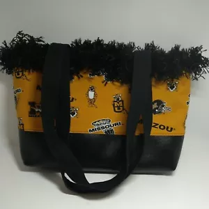 Mizzou Missouri Tigers Shoulder Strap Purse handbag Tote Bag 12x9x3 10 in. drop - Picture 1 of 4
