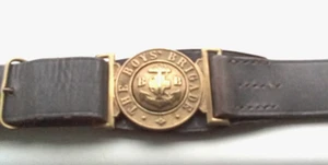 Vintage Boys Brigade BLACK 37" Leather Belt See Pictures for... - Picture 1 of 4