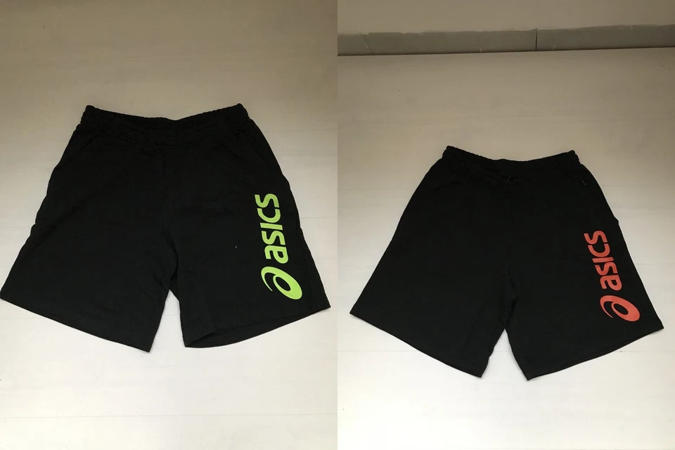 3692 ASICS PANTALONCINI BERMUDA PANTALONCINO PANTS SHORTS COTONE COTTON - Immagine 1 di 1
