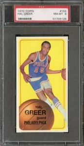 1970-71 TOPPS #155 HAL GREER PSA 8 76ERS HOF - Picture 1 of 2