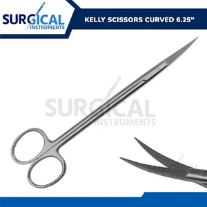 Kelly Scissors Curved 6.25" Surgical Dental Instruments Stainless German Grade - Picture 1 of 3