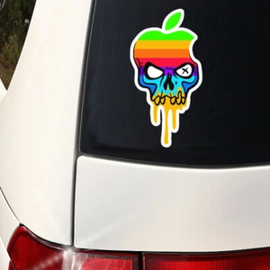 Hackintosh Apple Retro Skull Decal - Car Laptop two sizes outdoor Vinyl - Picture 1 of 3