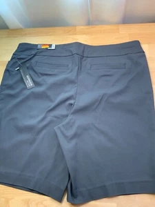 New Women’s APT 9 Mid Rise Bermuda Shorts in Dark Gray—Nice Looking!!* - Picture 1 of 6